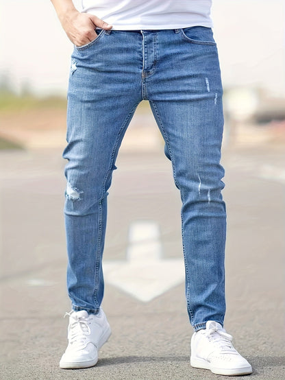 Augustin - Fitted Urban Jeans with Distressed Details