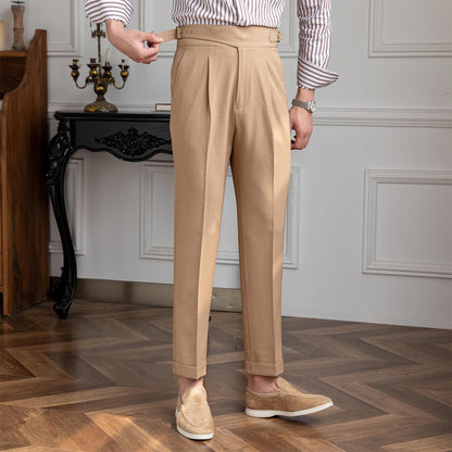 Gurkha Monza Straight Pleated Trousers
