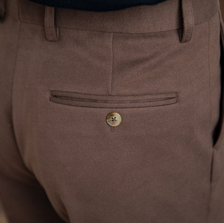 Bristol Wool Felt Straight Trousers