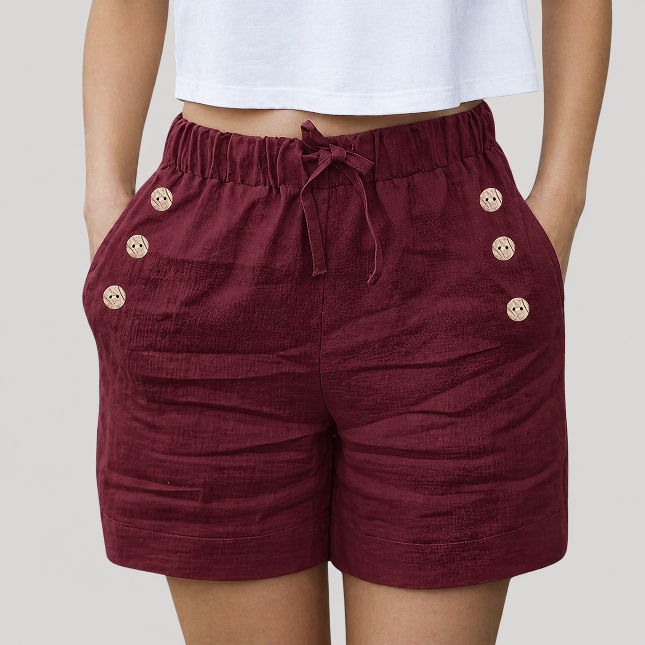 Women’s Tailored Elasticated Waist Summer Shorts
