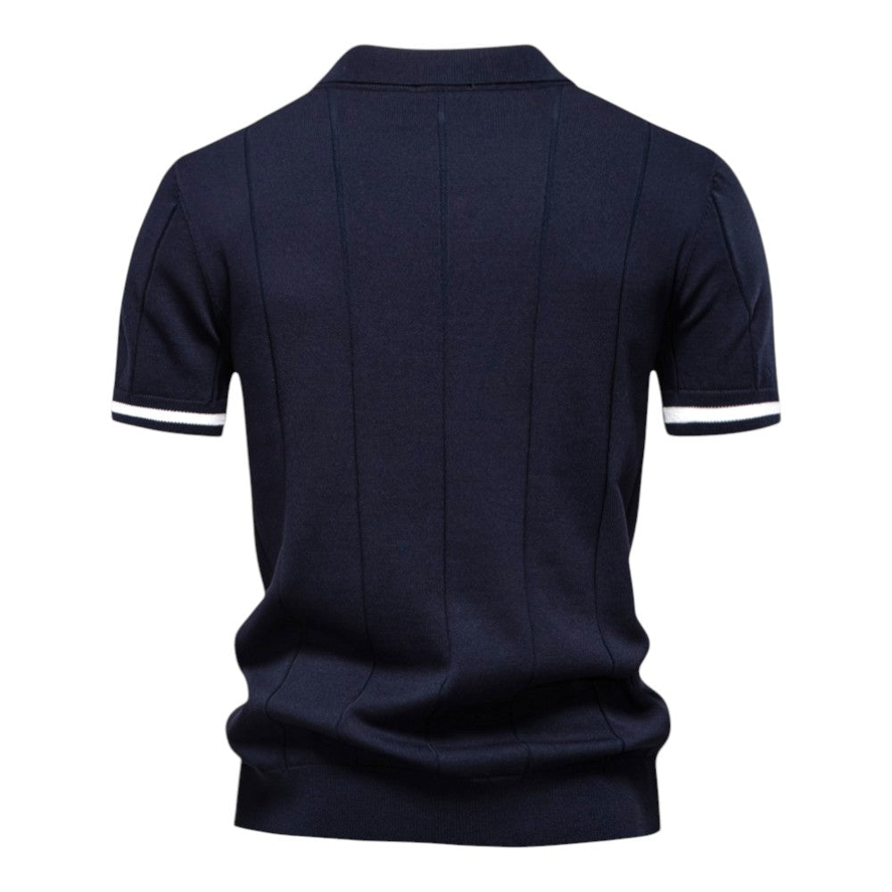 Tobias | Vertical Knit Polo