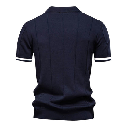 Tobias | Vertical Knit Polo