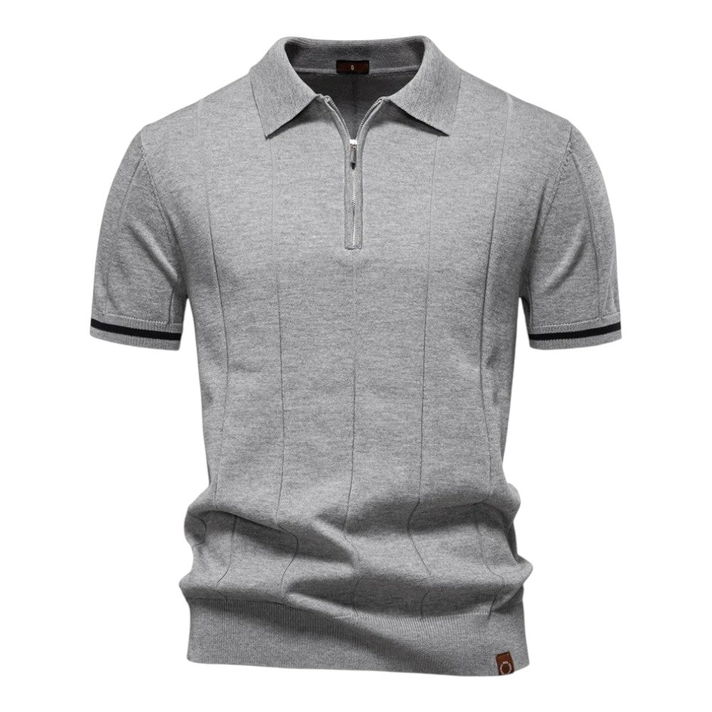 Tobias | Vertical Knit Polo