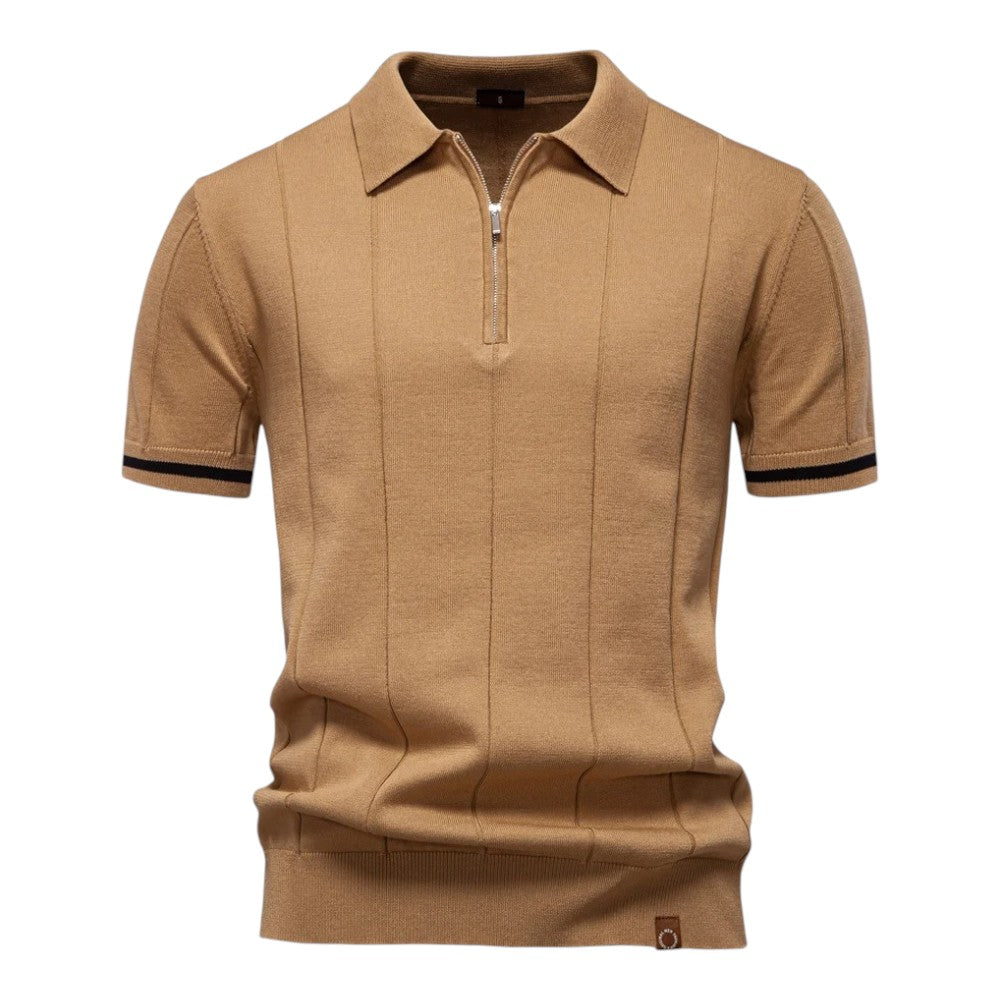 Tobias | Vertical Knit Polo