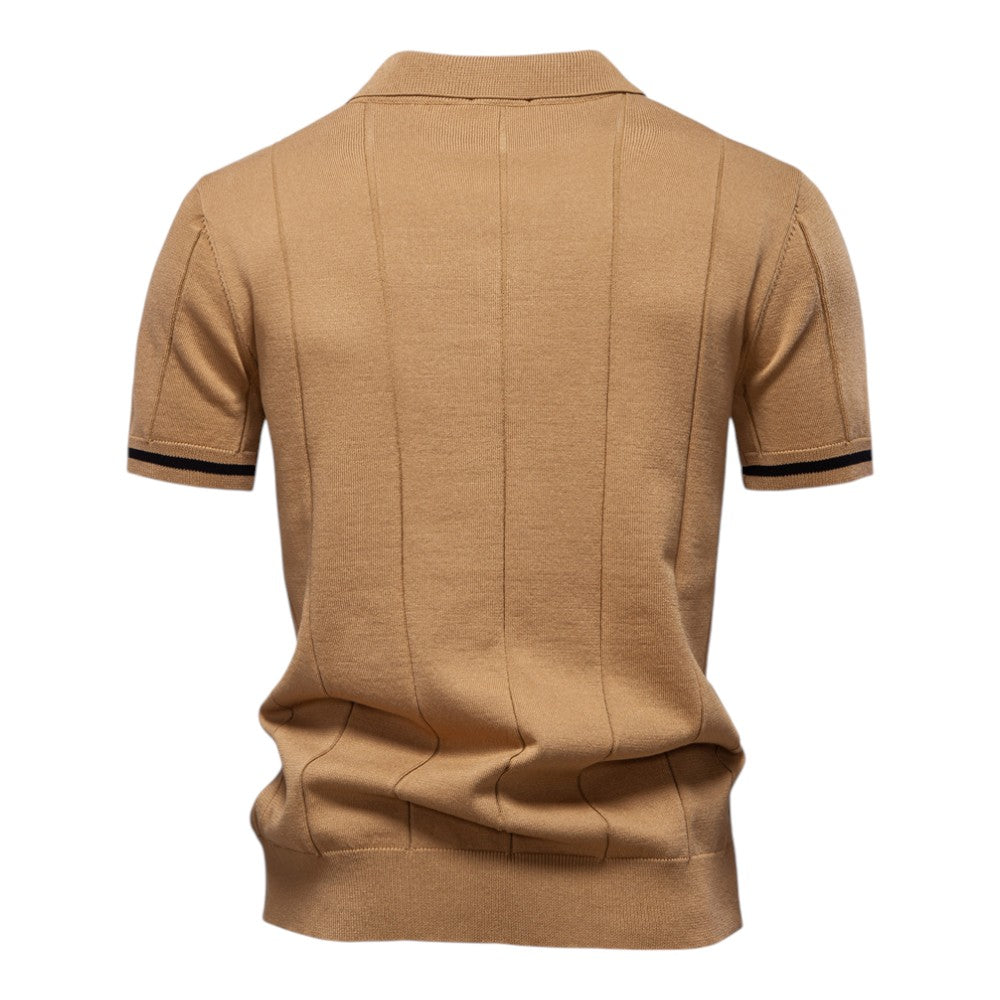 Tobias | Vertical Knit Polo