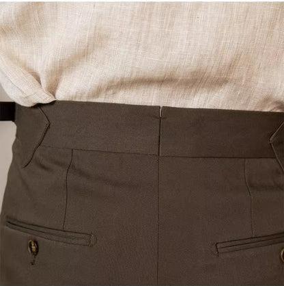 Pleated Straight Trousers Stockholm