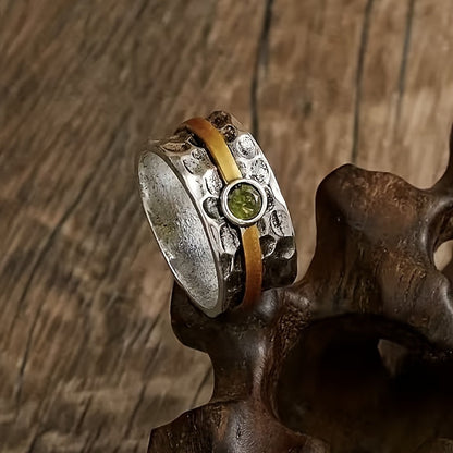 Elegant Green Zirconium Ring