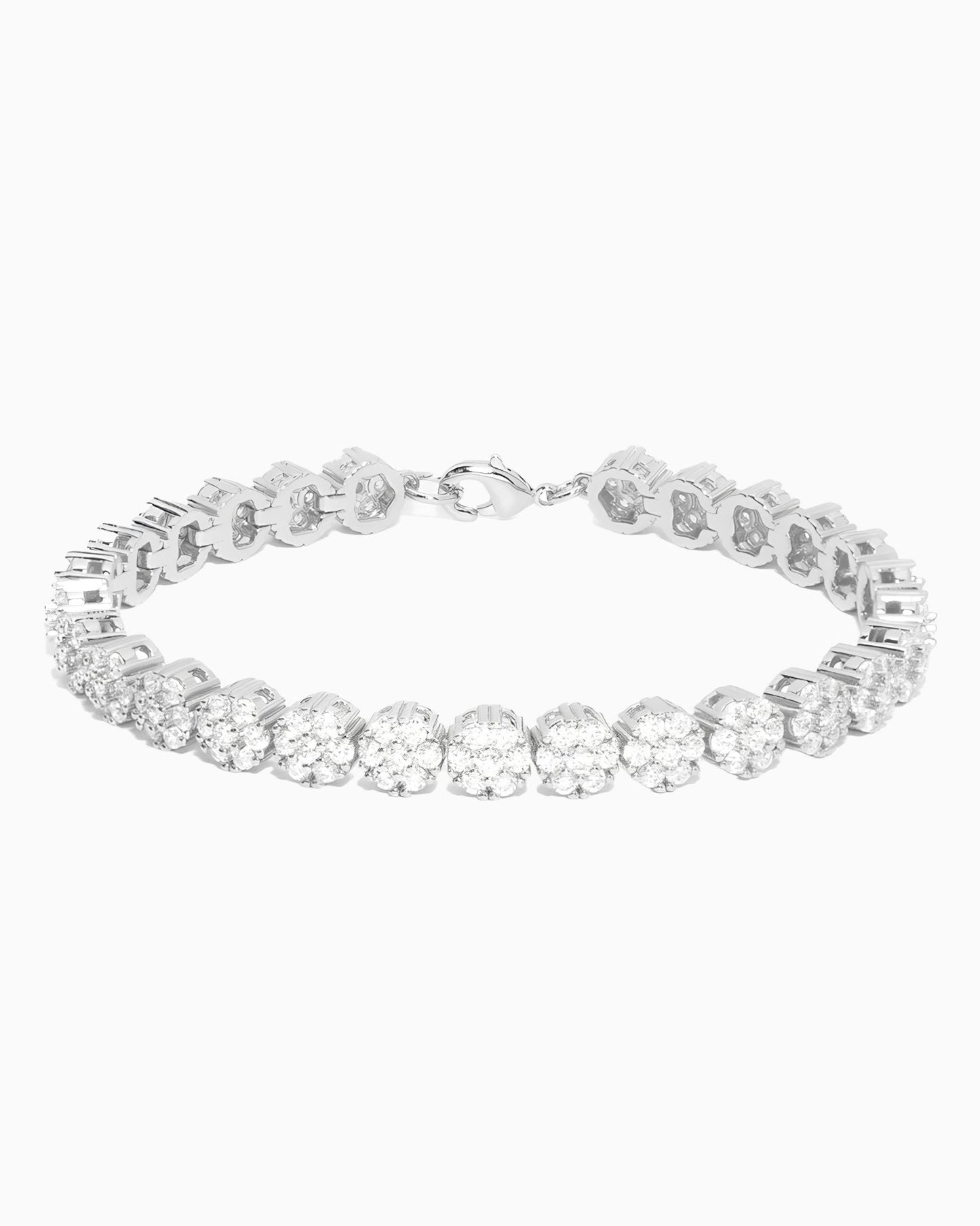 FLOWER TENNIS BRACELET.