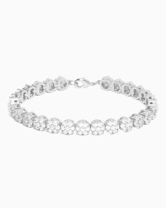 FLOWER TENNIS BRACELET.