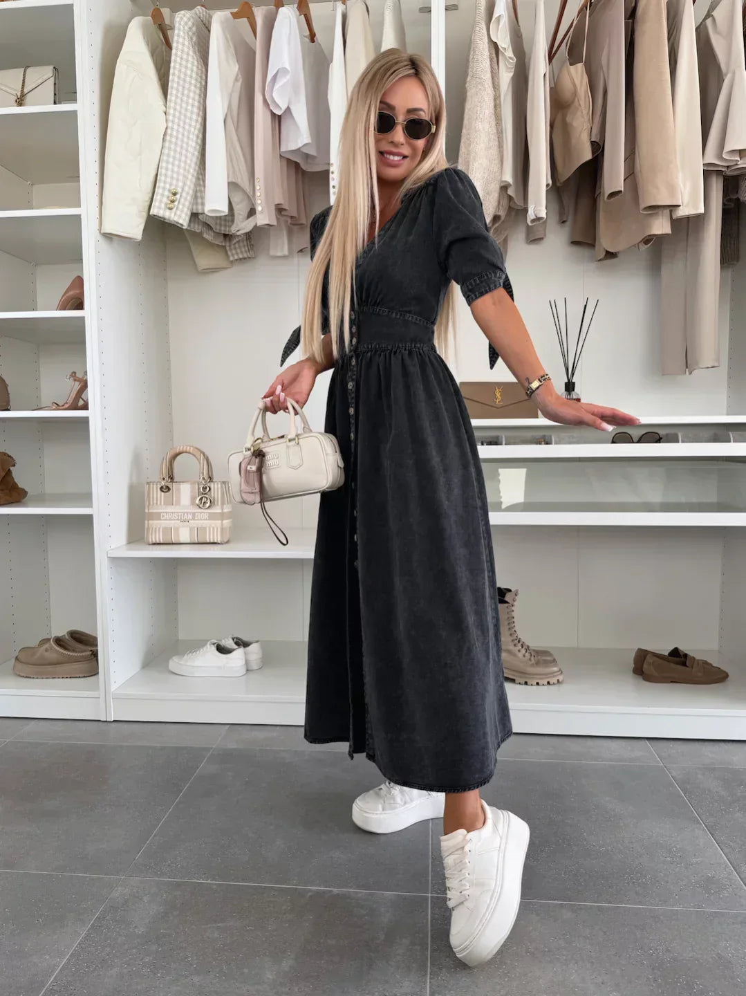 Ivanka™ | Radiant Denim Dress