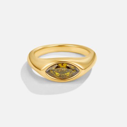 Arizona Green Crystal Ring