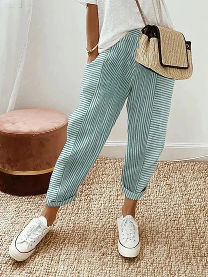 Lara – Striped Trousers