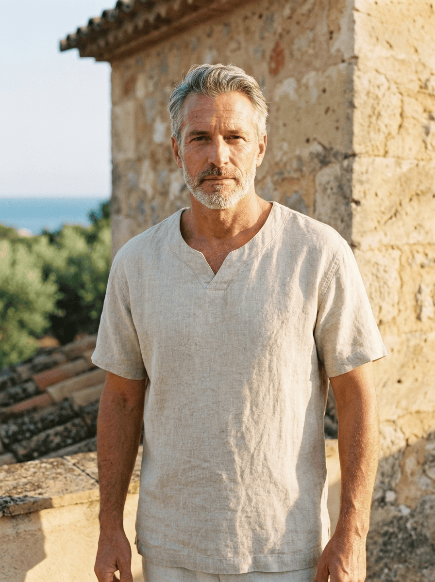 Lars | Relaxed V-neck Shirt