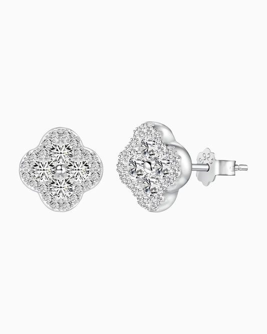 GLACÉ CLOVER STUDS.