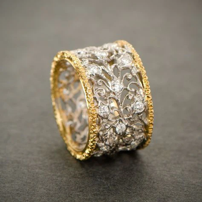 Mika - Vintage Ivy Zirconia Ring