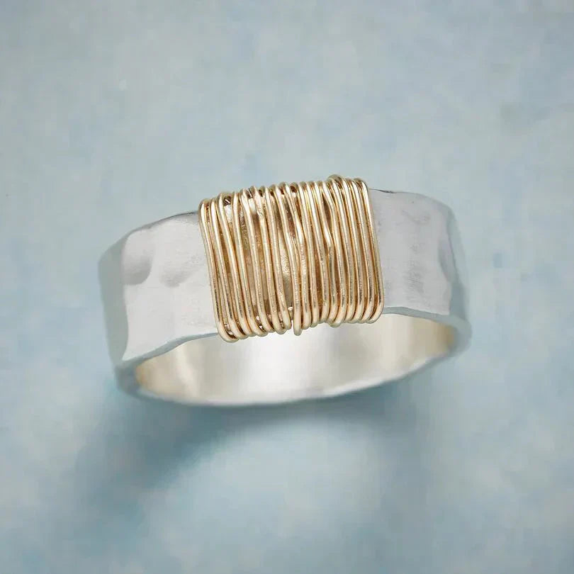 Boho Gold Wire Ring