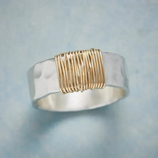 Boho Gold Wire Ring