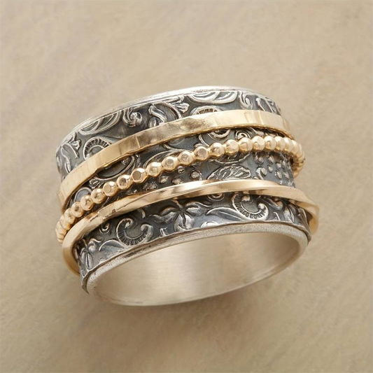 Vintage Gold and Antique Silver Ring