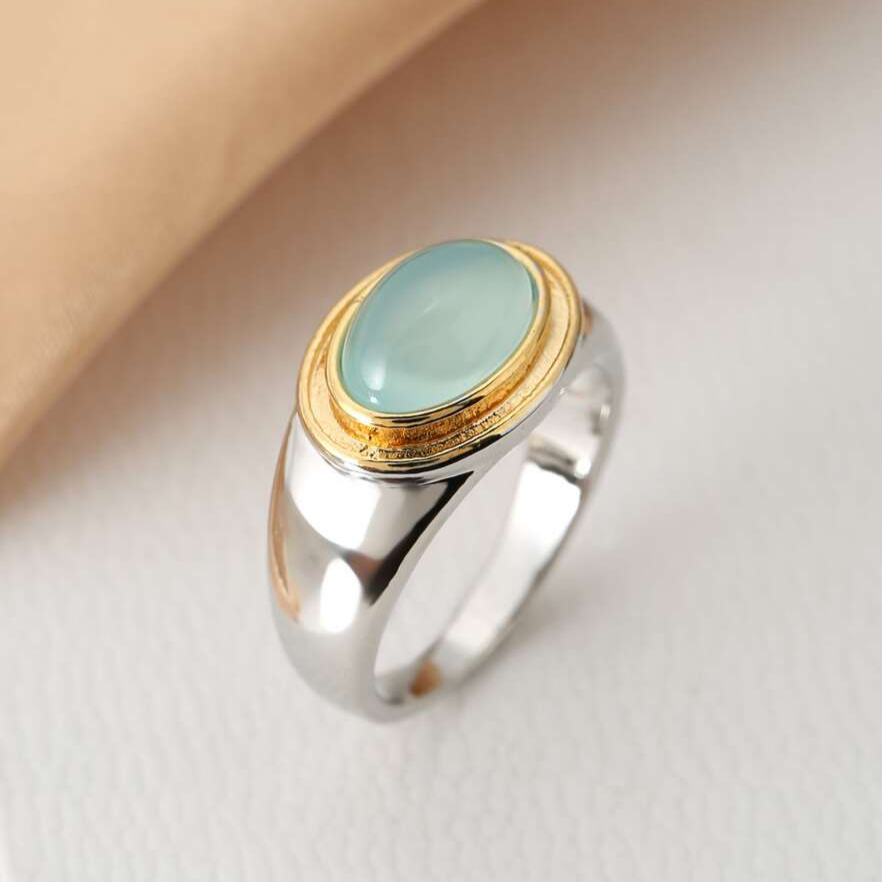 Gabi - Vintage Green Garnet Ring