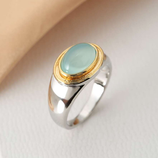 Gabi - Vintage Green Garnet Ring