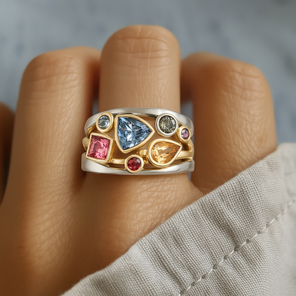 Vintage Bunter Zirconia Ring