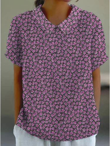 Terry | Floral Retro Top