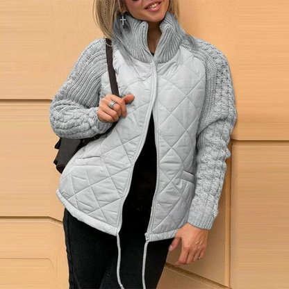 MORFA - Women's Knit Patchwork Jacket