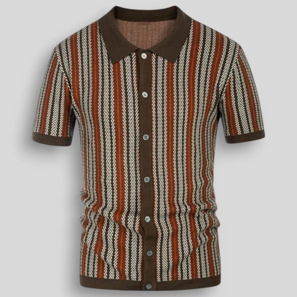 Armand | Striped Knit Polo
