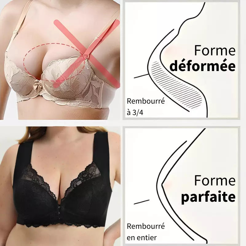 Lela | Wireless Push-Up Bra with Front Closure