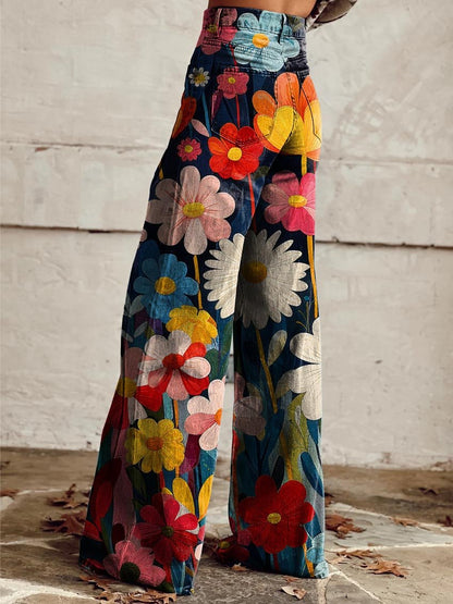 Nomea | Large Floral Jeans