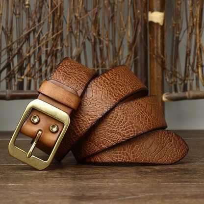 Handmade Artisan Cowhide Leather Belt