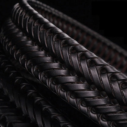 Braxton Woven Leather Belt