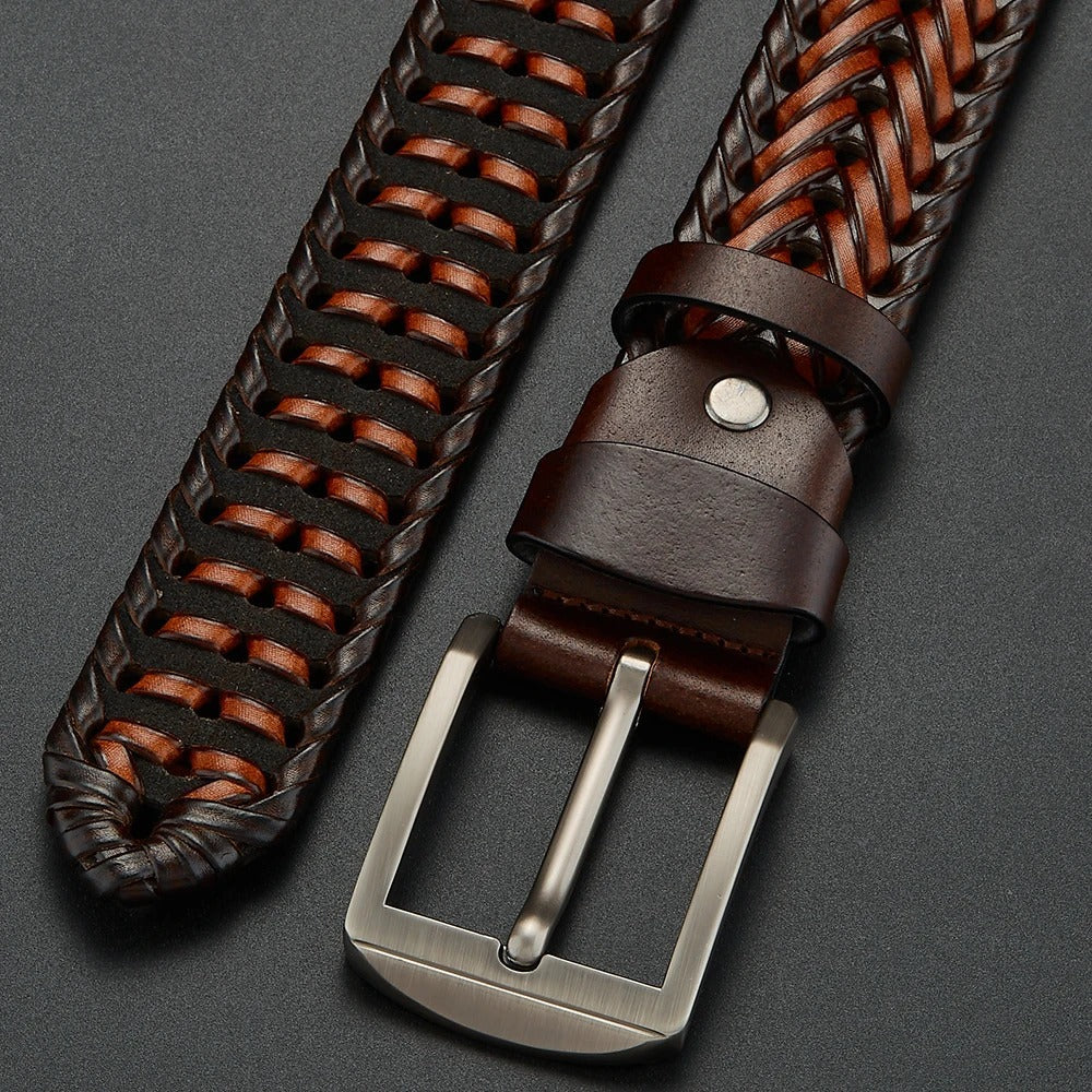 Heritage Woven Leather Belt
