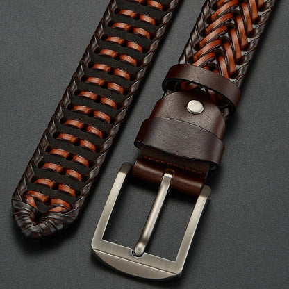 Heritage Woven Leather Belt