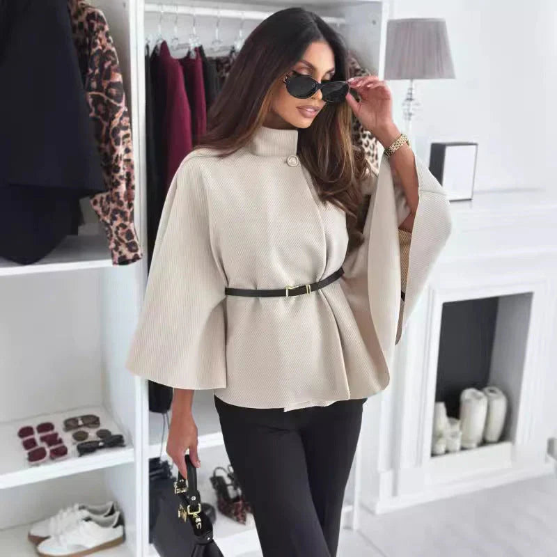 Rose - Chic Butterfly Jacket with Belt