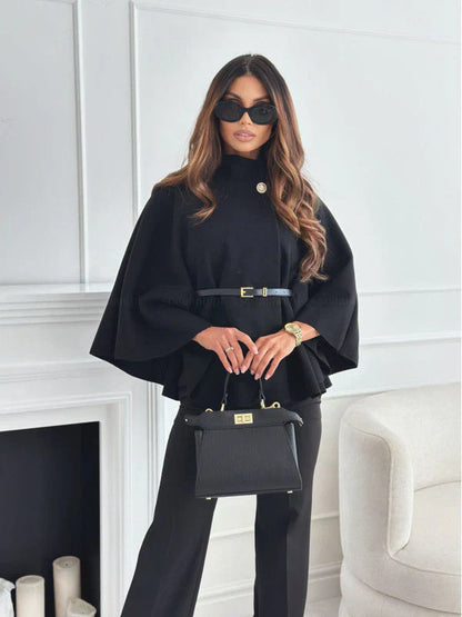 Rose - Chic Butterfly Jacket with Belt