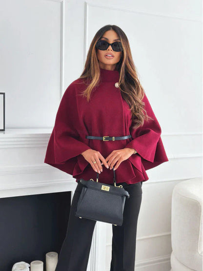 Rose - Chic Butterfly Jacket with Belt