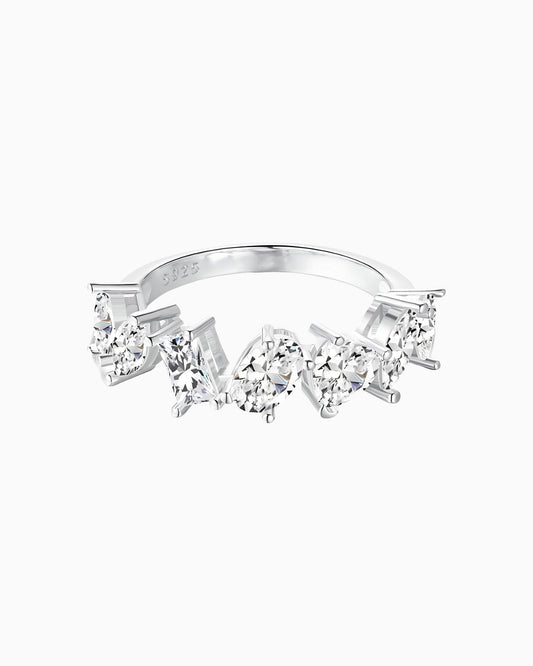 MIXED GEMS RING.