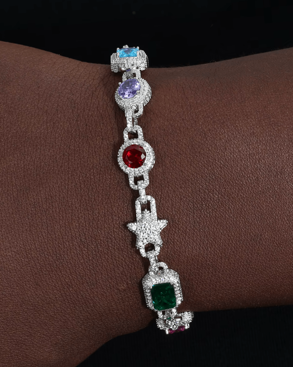 BIG GEM BRACELET IN MOISSANITE.