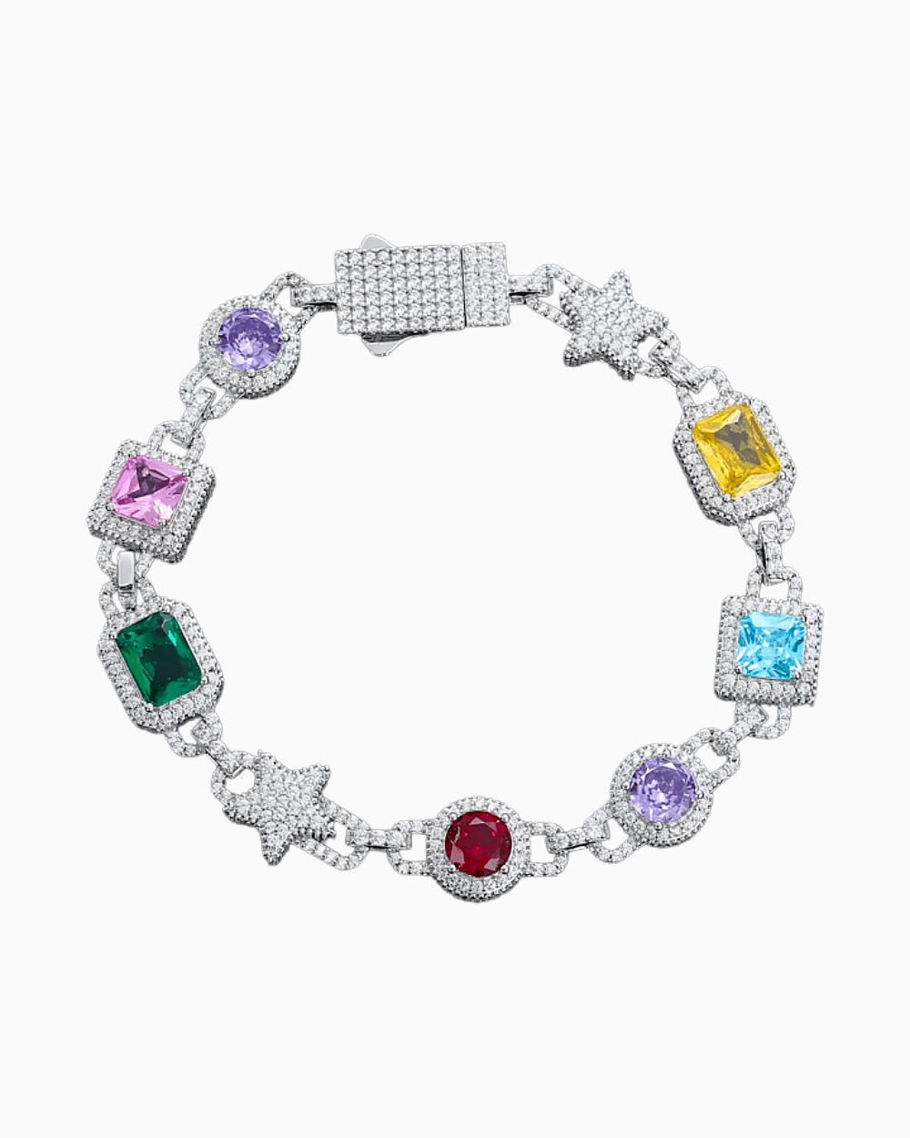 BIG GEM BRACELET IN MOISSANITE.