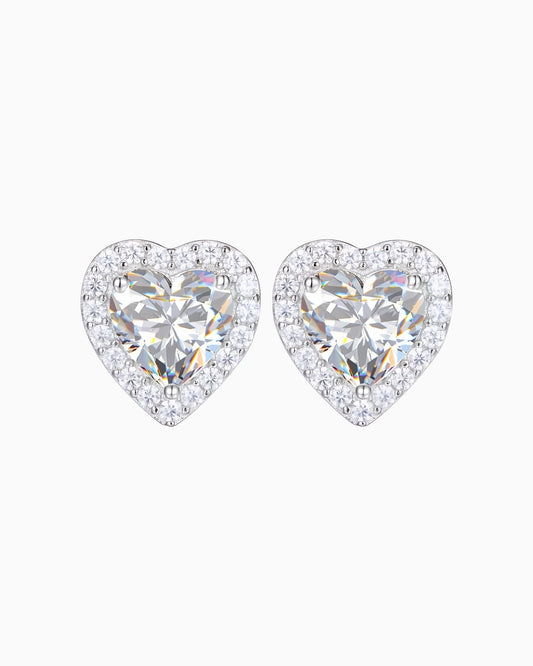MOISSANITE BIG LOVE EARRINGS.