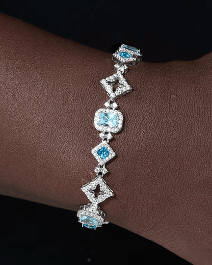 BLUE FROST MOISSANITE BRACELET.