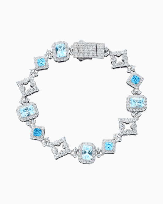 BLUE FROST MOISSANITE BRACELET.