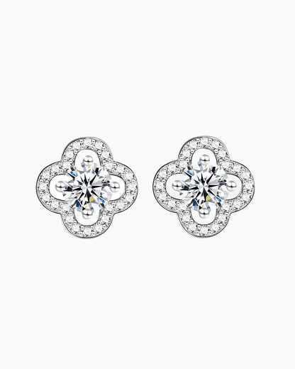 CLOVER MOISSANITE EARRINGS.