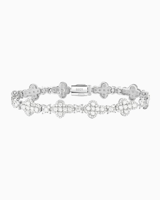 STARS CROSS BRACELET IN MOISSANITE.