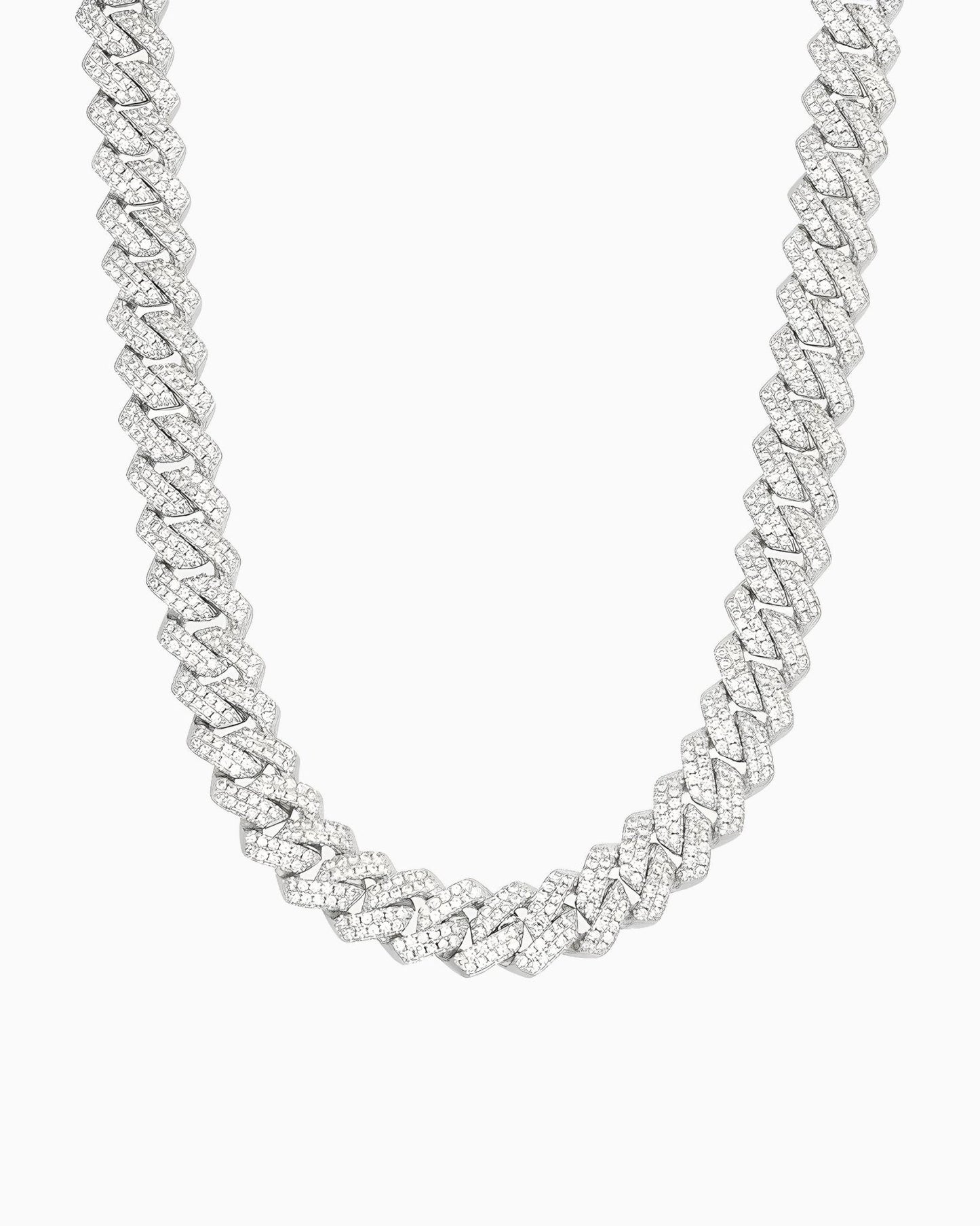 CUBAN CHAIN IN MOISSANITE - 14MM