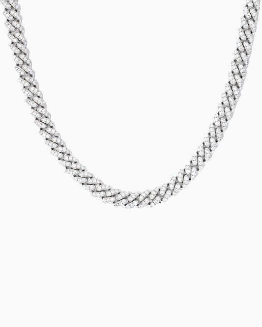 CUBAN CHAIN IN MOISSANITE - 6MM