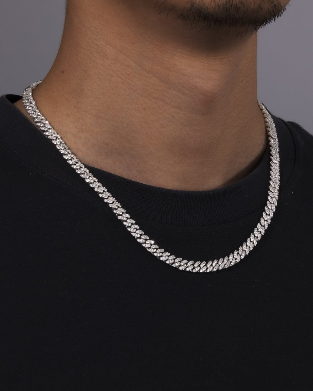 CUBAN CHAIN IN MOISSANITE - 6MM