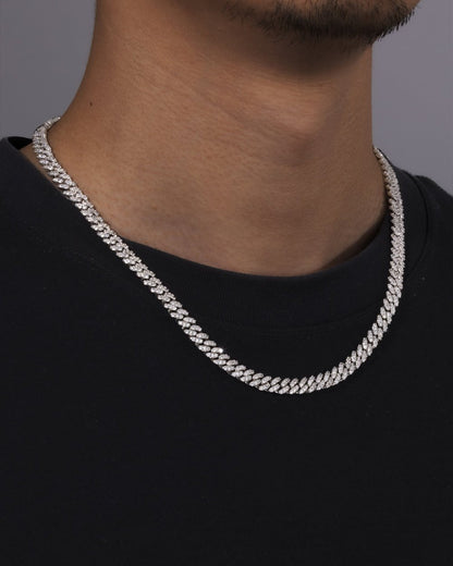 CUBAN CHAIN IN MOISSANITE - 6MM