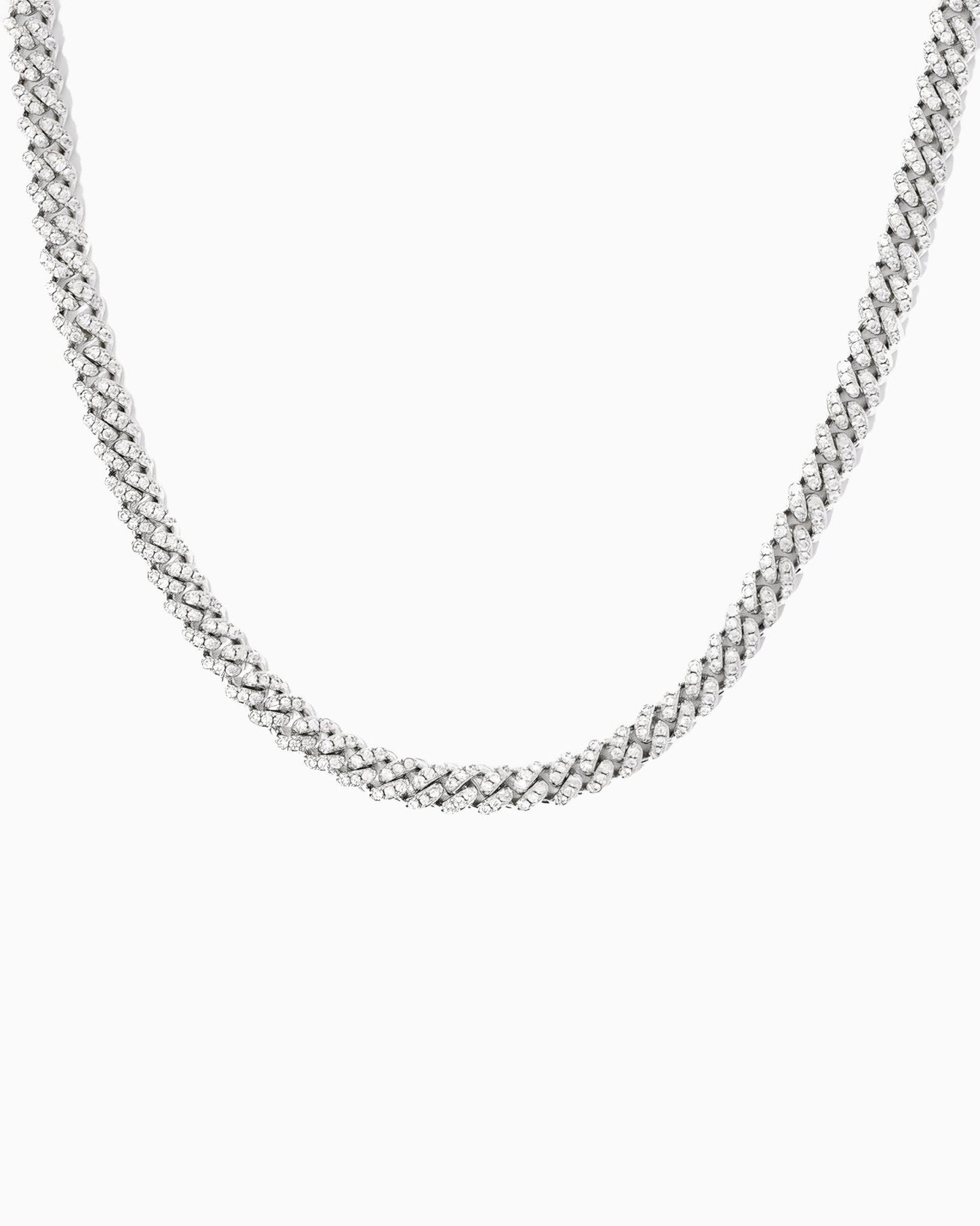 CUBAN CHAIN IN MOISSANITE - 8MM